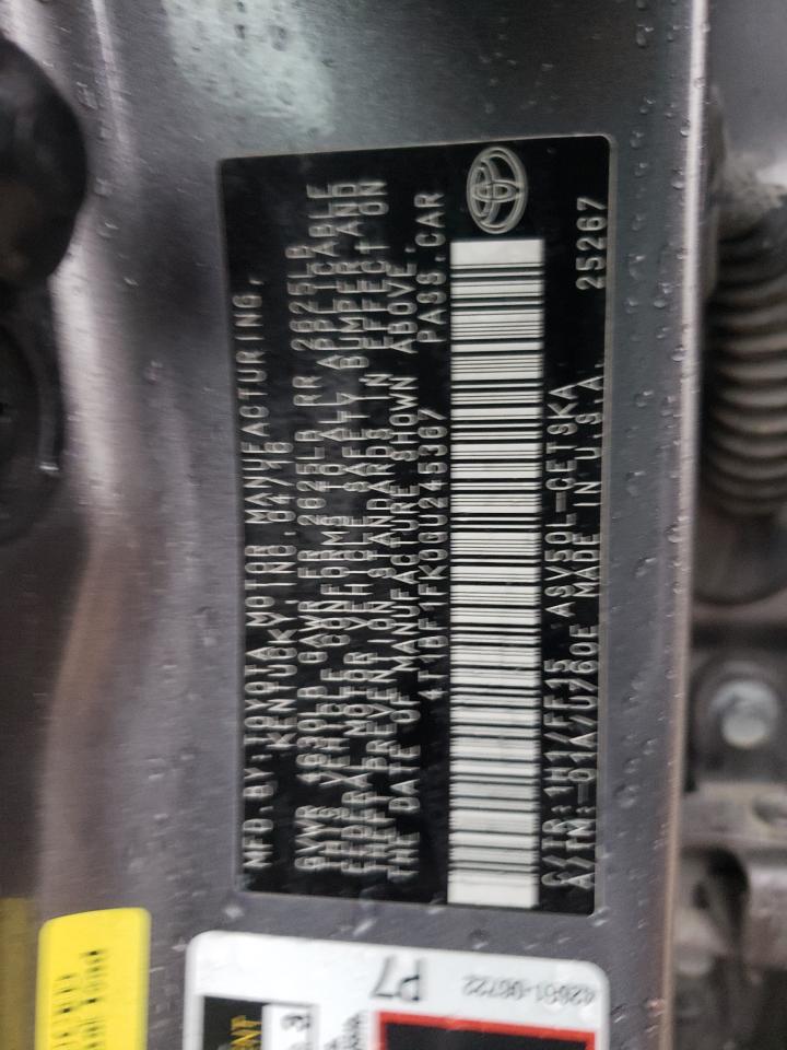 Photo 10 from auction – 2016 TOYOTA CAMRY LE with VIN 4T1BF1FK0GU245367