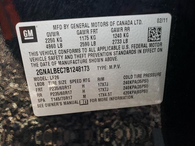 Photo 10 from auction – 2011 CHEVROLET EQUINOX LS with VIN 2GNALBEC7B1248173