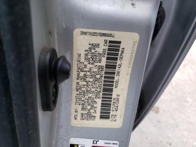 Photo 10 from auction – 2012 TOYOTA COROLLA with VIN 5YFBU4EE3CP037885