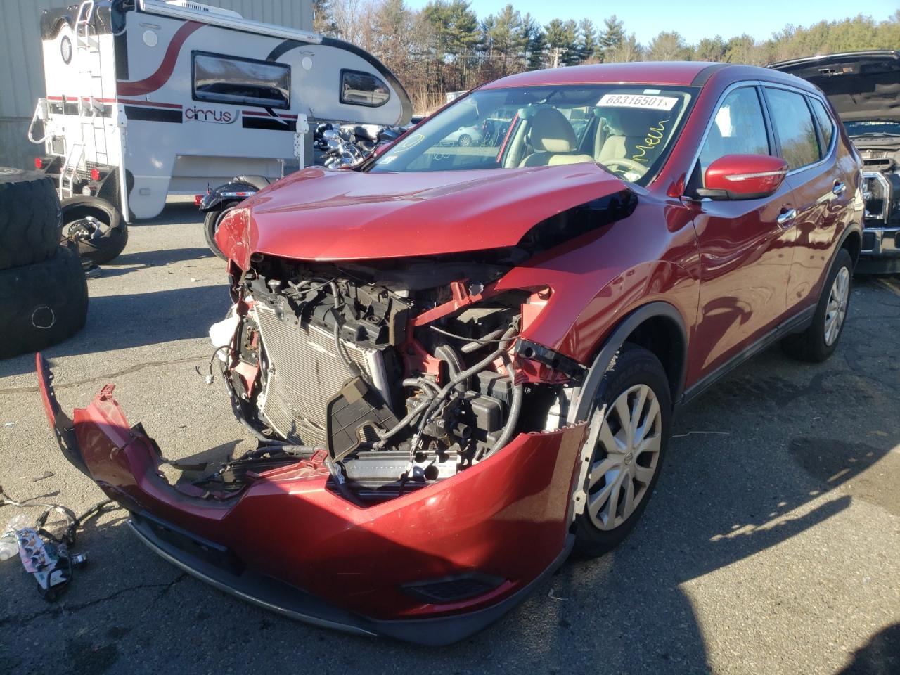 Photo 2 from auction – 2014 NISSAN ROGUE S with VIN 5N1AT2MV1EC858768