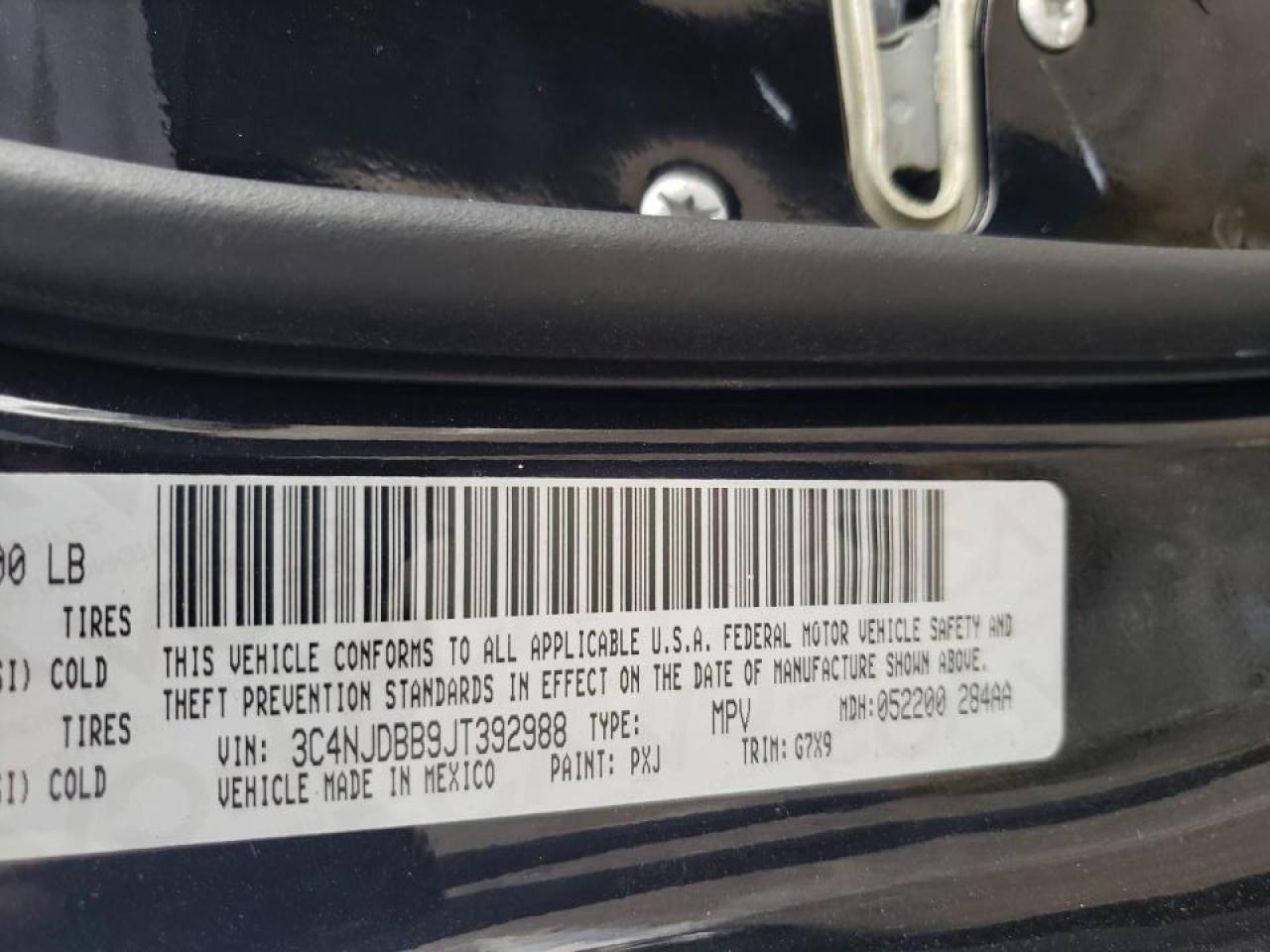 Photo 10 from auction – 2018 JEEP COMPASS LA with VIN 3C4NJDBB9JT392988