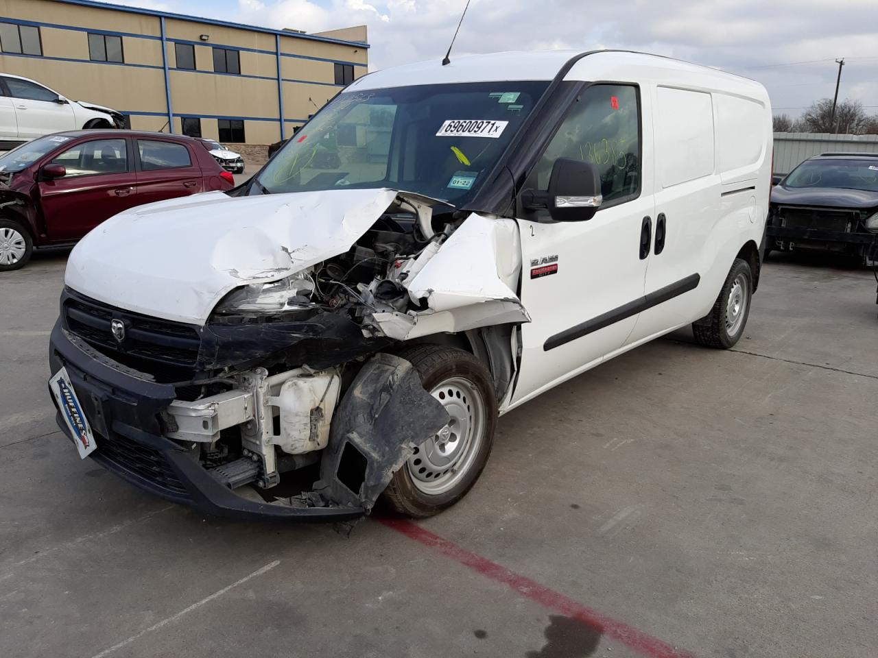 Photo 2 from auction – 2018 RAM PROMASTER with VIN ZFBERFAB9J6L68631