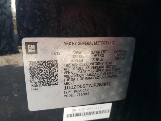 Photo 10 from auction – 2018 CHEVROLET MALIBU LT with VIN 1G1ZD5ST7JF263951