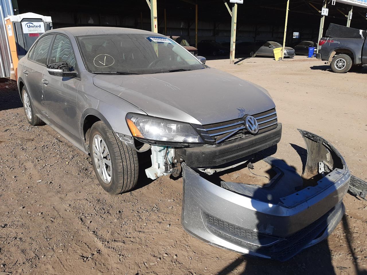 VOLKSWAGEN PASSAT S 2013 with VIN 1VWAP7A3XDC025796 - Photo from auction
