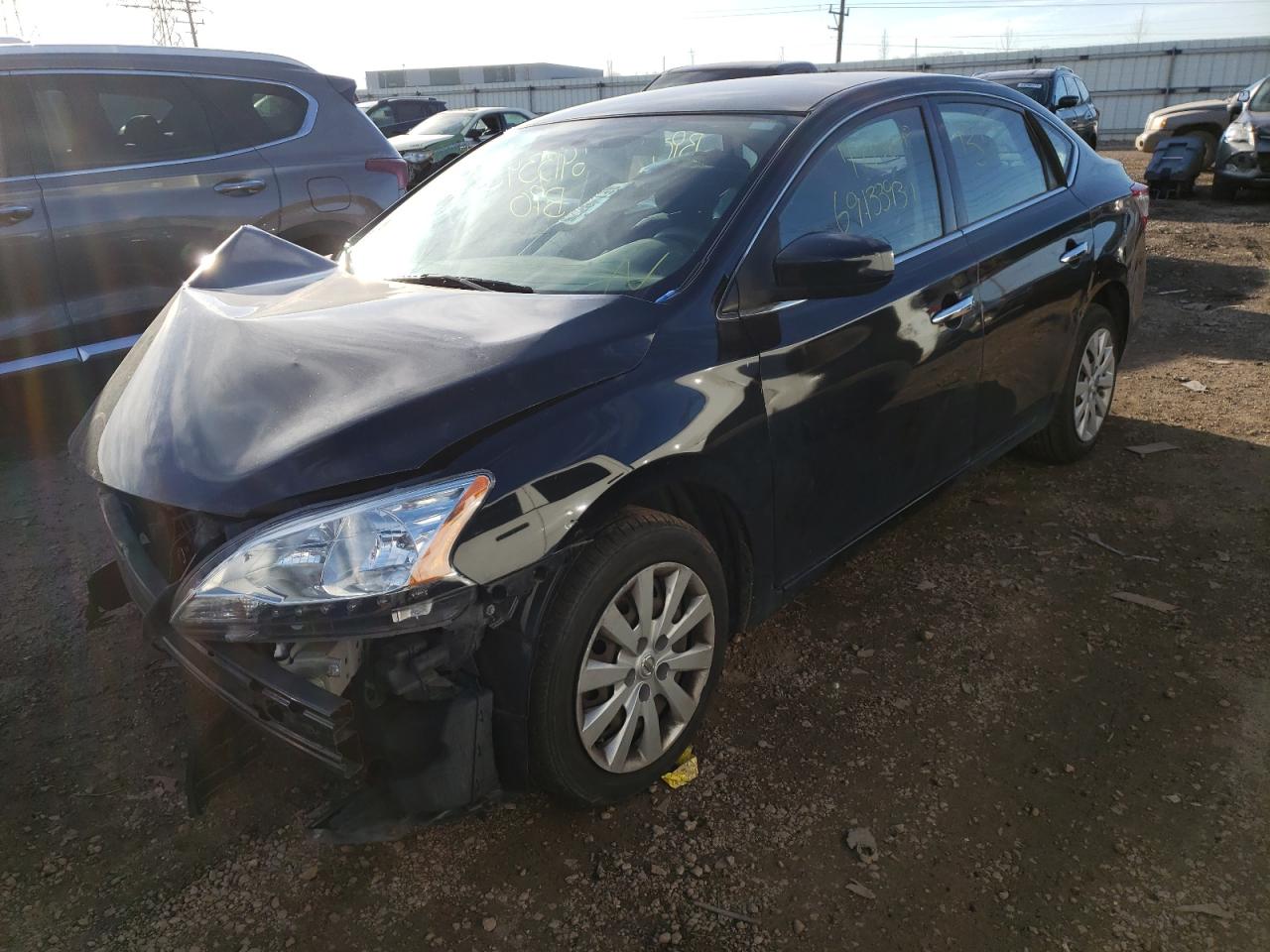 Photo 2 from auction – 2014 NISSAN SENTRA S with VIN 3N1AB7AP1EL673606