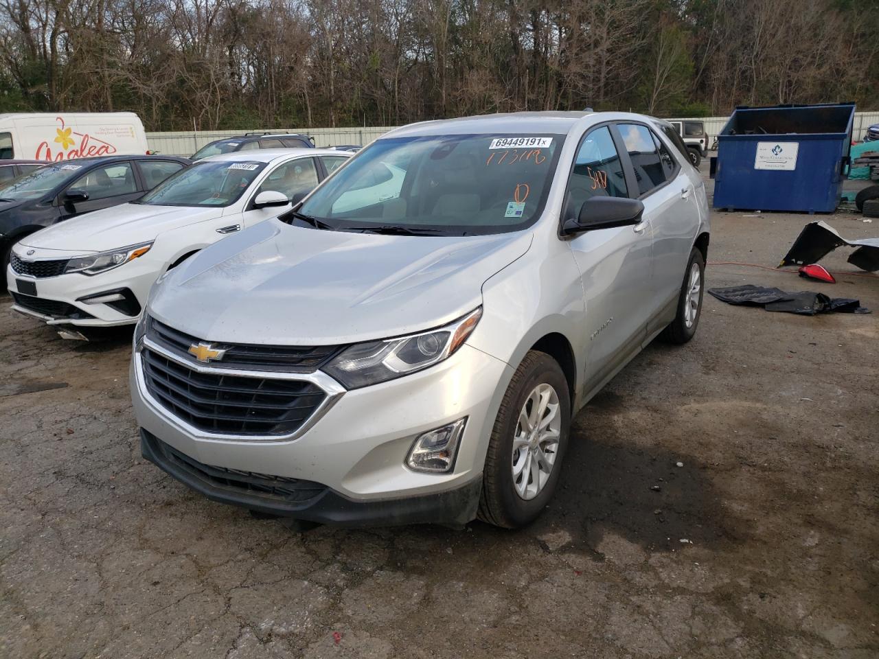 Photo 2 from auction – 2021 CHEVROLET EQUINOX LS with VIN 3GNAXHEV7MS173118