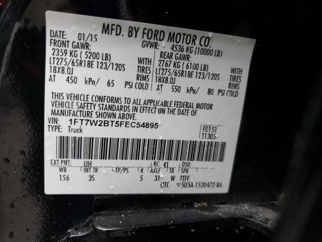 Photo 10 from auction – 2015 FORD F250 SUPER with VIN 1FT7W2BT5FEC54895