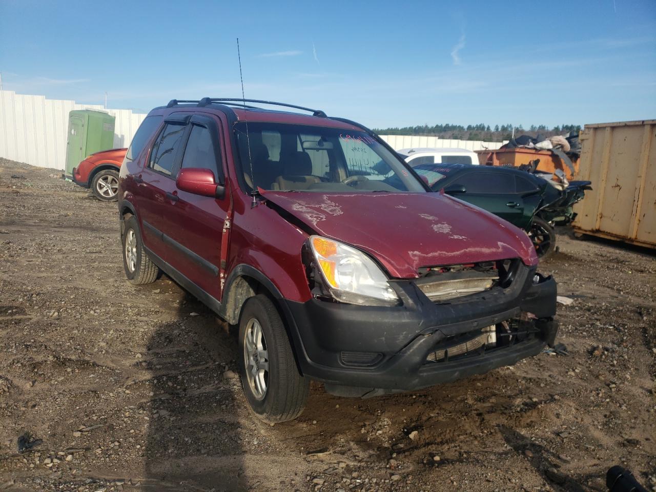HONDA CR-V EX 2002 with VIN JHLRD78802C080354 - Photo from auction
