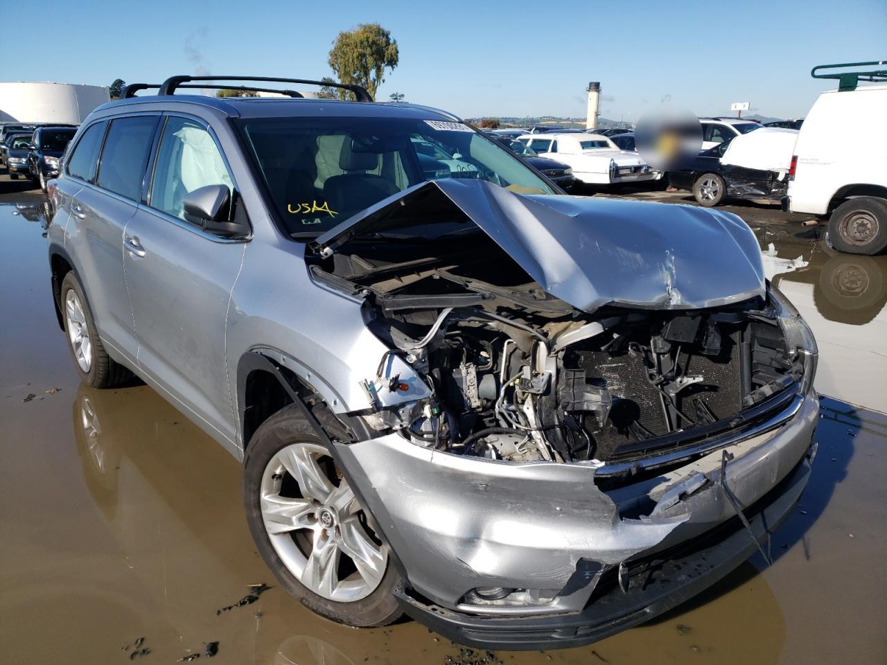 TOYOTA HIGHLANDER 2016 с VIN 5TDDKRFHXGS309771 - Фото с аукциона