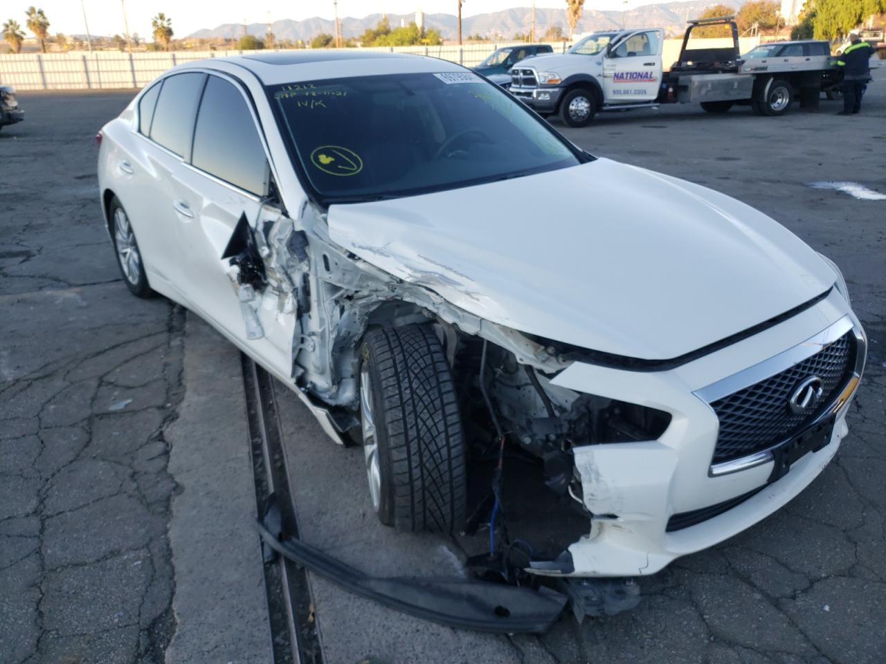 INFINITI Q50 BASE 2015 with VIN JN1BV7AP5FM348492 - Photo from auction