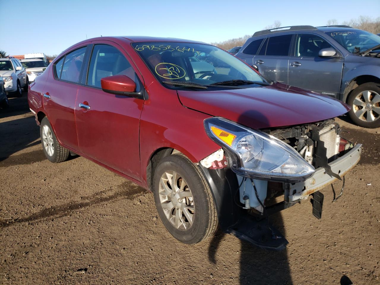 NISSAN VERSA S 2018 with VIN 3N1CN7AP0JL882183 - Photo from auction