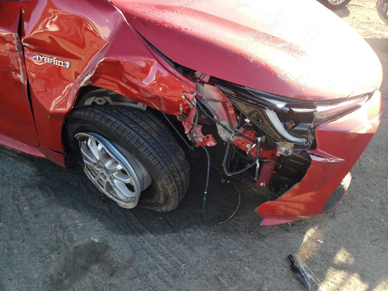 Photo 9 from auction – 2021 TOYOTA COROLLA LE with VIN JTDEAMDE0MJ025271