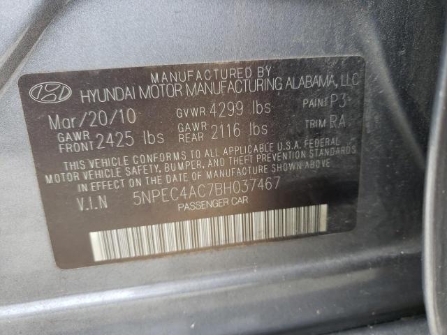 Photo 10 from auction – 2011 HYUNDAI SONATA SE with VIN 5NPEC4AC7BH037467