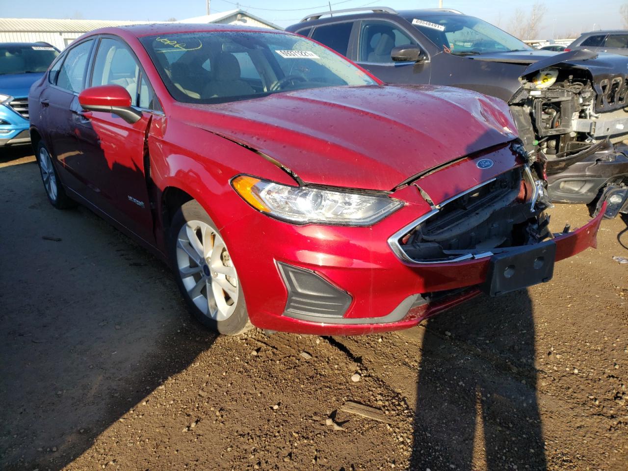 FORD FUSION SE 2019 with VIN 3FA6P0LU4KR113124 - Photo from auction