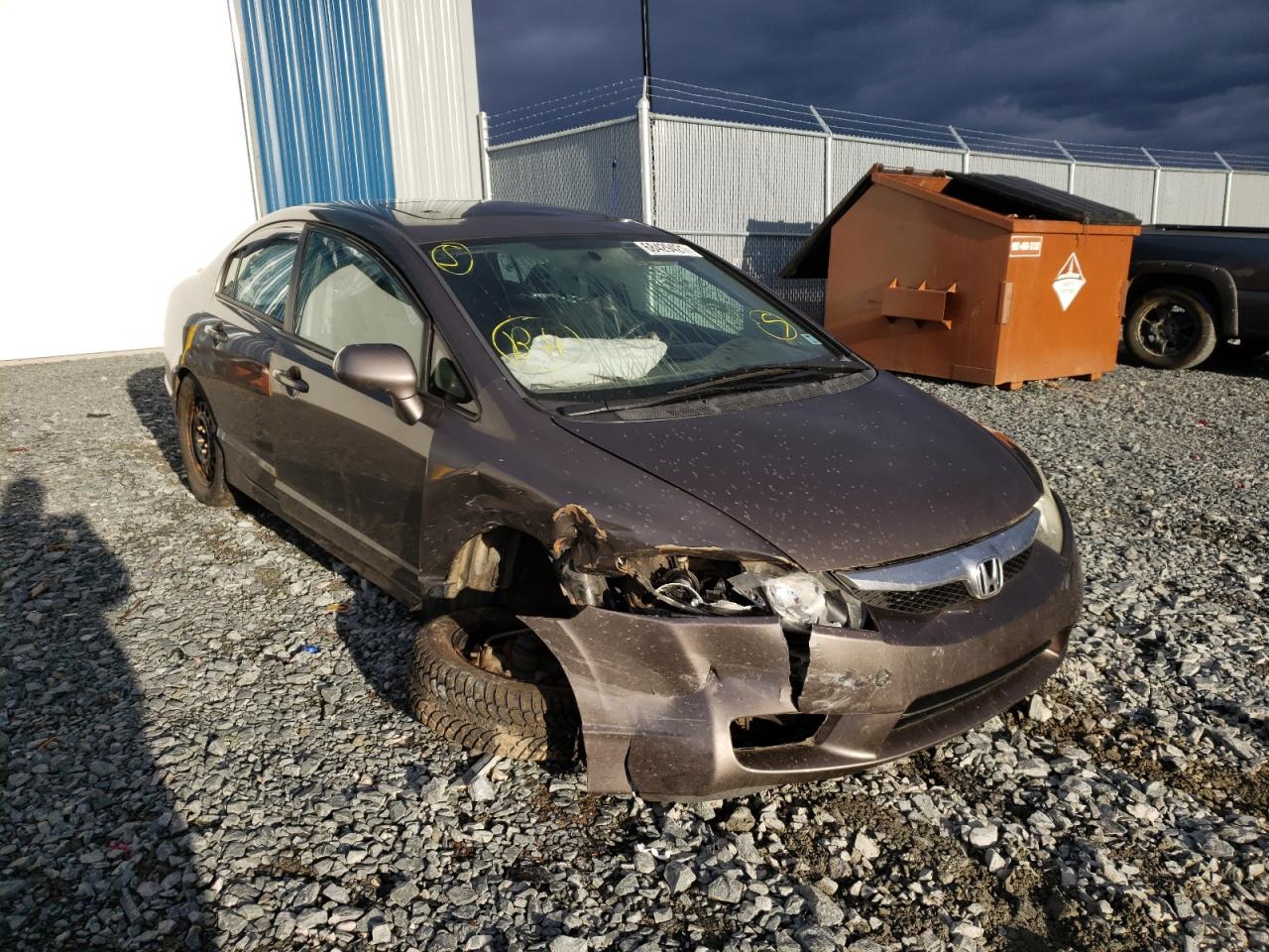 HONDA CIVIC LX-S 2011 with VIN 2HGFA1E63BH012377 - Photo from auction