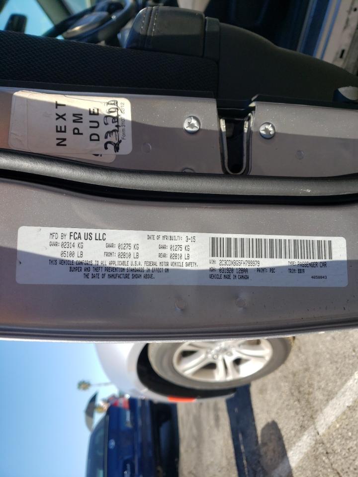 Photo 10 from auction – 2015 DODGE CHARGER SE with VIN 2C3CDXBG5FH799979