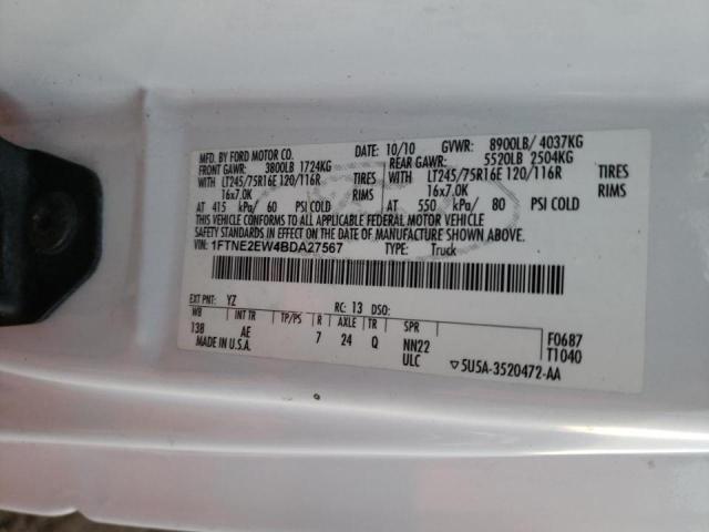 Photo 10 from auction – 2011 FORD ECONOLINE with VIN 1FTNE2EW4BDA27567