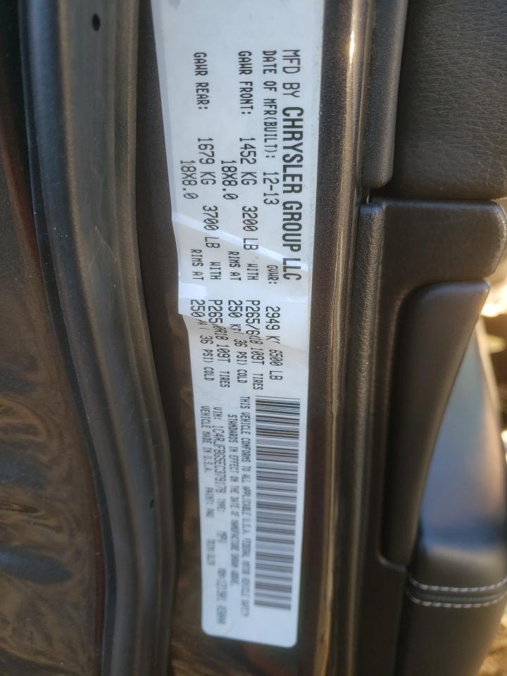 Photo 10 from auction – 2014 JEEP GRAND CHER with VIN 1C4RJFBG5EC379178