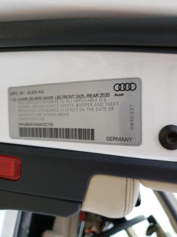 Photo 10 from auction – 2021 AUDI A4 PREMIUM with VIN WAUBBAF45MA032765