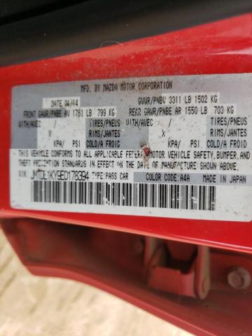 Photo 10 from auction – 2014 MAZDA MAZDA2 SPO with VIN JM1DE1KY9E0178394