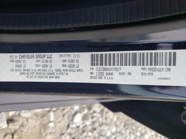 Photo 10 from auction – 2012 CHRYSLER 200 TOURIN with VIN 1C3CCBBB4CN170517