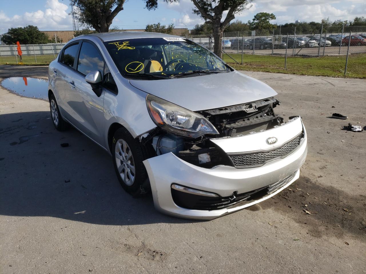 KIA RIO LX 2016 with VIN KNADM4A32G6663922 - Photo from auction