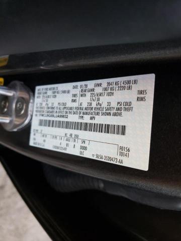 Photo 10 from auction – 2020 FORD ESCAPE SE with VIN 1FMCU9G69LUA99832