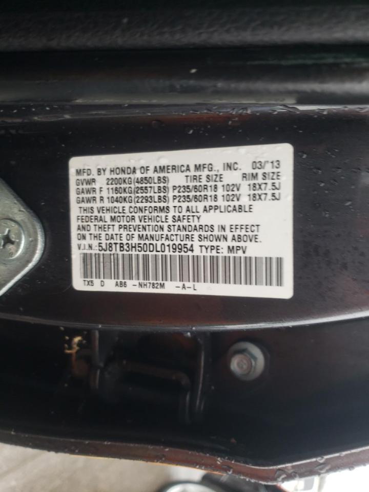 Photo 10 from auction – 2013 ACURA RDX TECHNO with VIN 5J8TB3H50DL019954