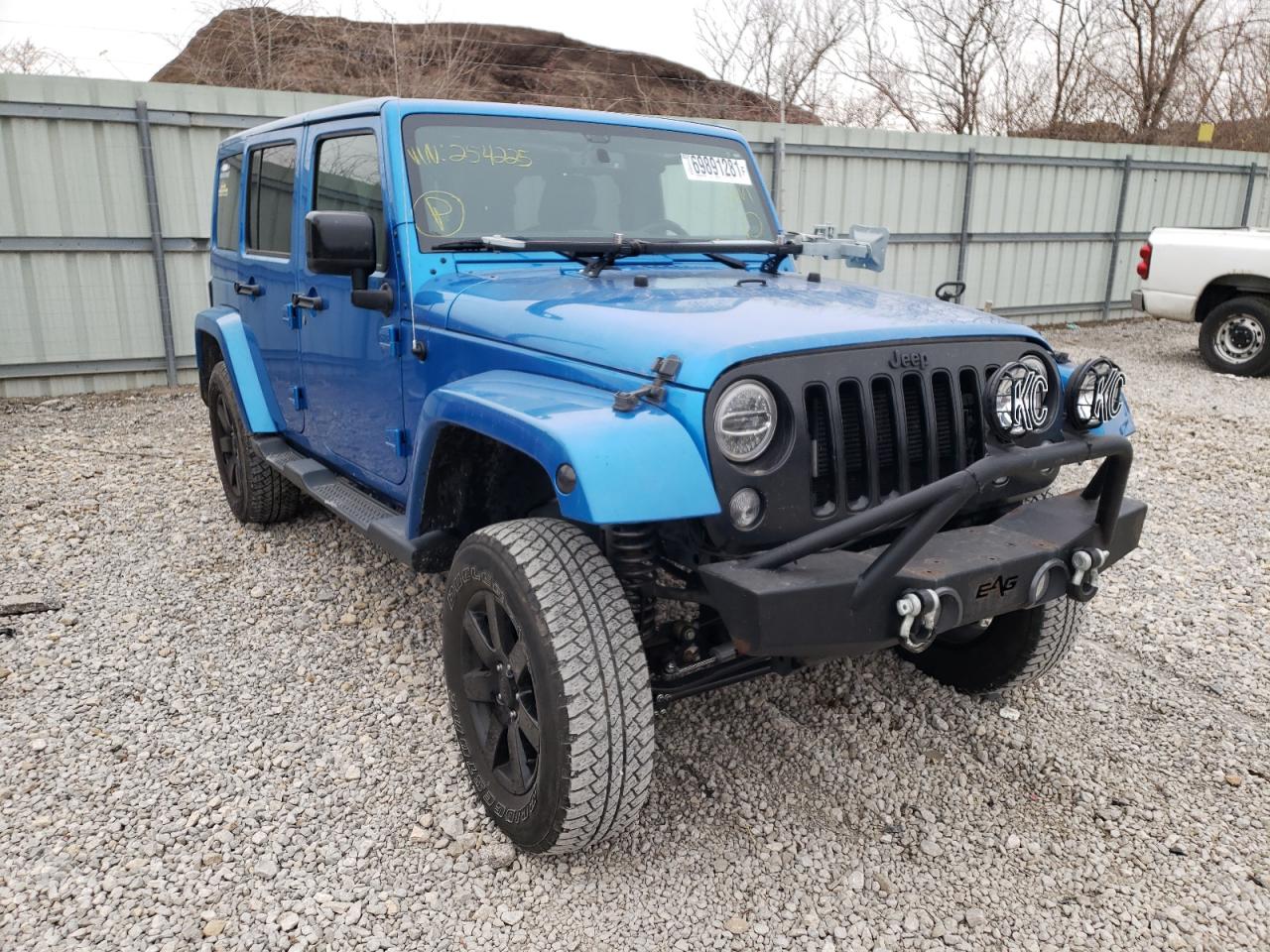 JEEP WRANGLER U 2014 with VIN 1C4BJWEG3EL254225 - Photo from auction