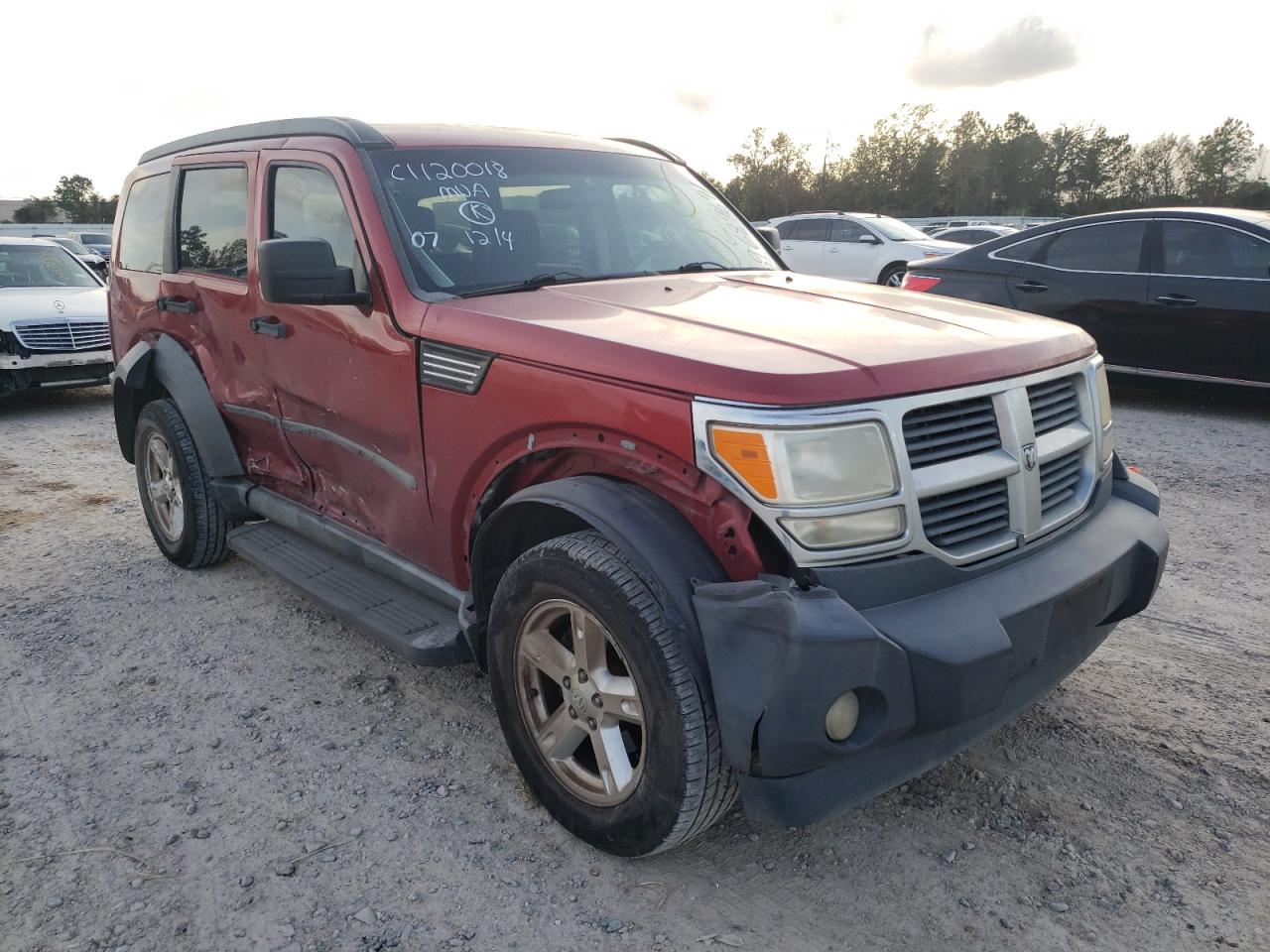 DODGE NITRO SXT 2007 with VIN 1D8GT28K67W706003 - Photo from auction