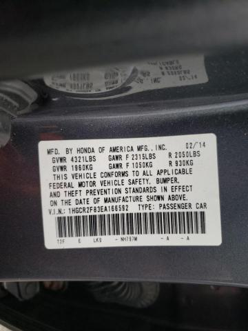 Photo 10 from auction – 2014 HONDA ACCORD EXL with VIN 1HGCR2F83EA166592