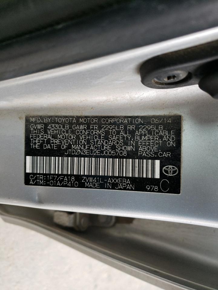 Photo 10 from auction – 2014 TOYOTA PRIUS V with VIN JTDZN3EU2EJ005708