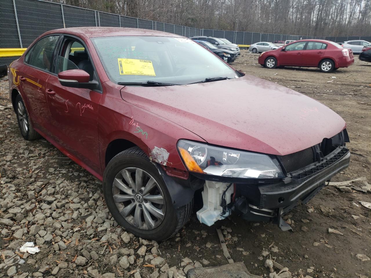 Photo 1 from auction – 2015 VOLKSWAGEN PASSAT S with VIN 1VWAT7A32FC054482