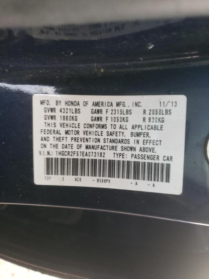 Photo 10 from auction – 2014 HONDA ACCORD SPO with VIN 1HGCR2F57EA073192