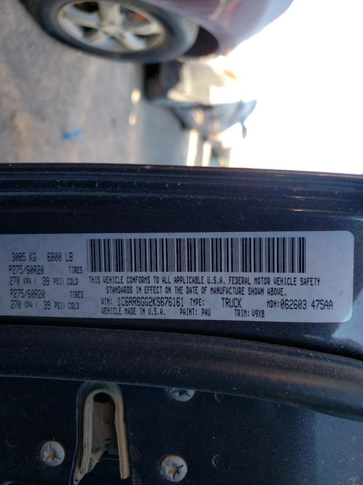 Photo 10 from auction – 2019 RAM 1500 CLASS with VIN 1C6RR6GG2KS676161