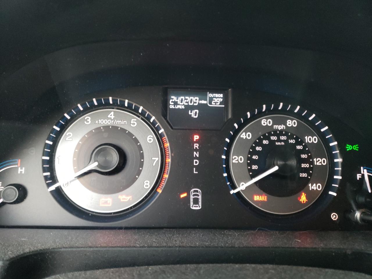 Photo 8 from auction – 2011 HONDA ODYSSEY EX with VIN 5FNRL5H66BB057084
