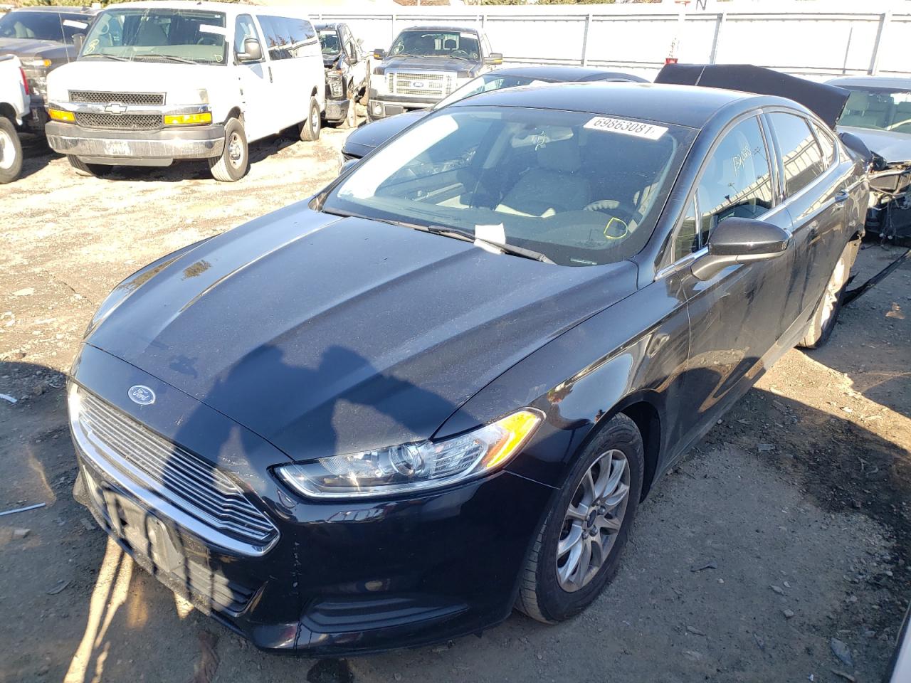 Photo 2 from auction – 2016 FORD FUSION S with VIN 3FA6P0G76GR275753