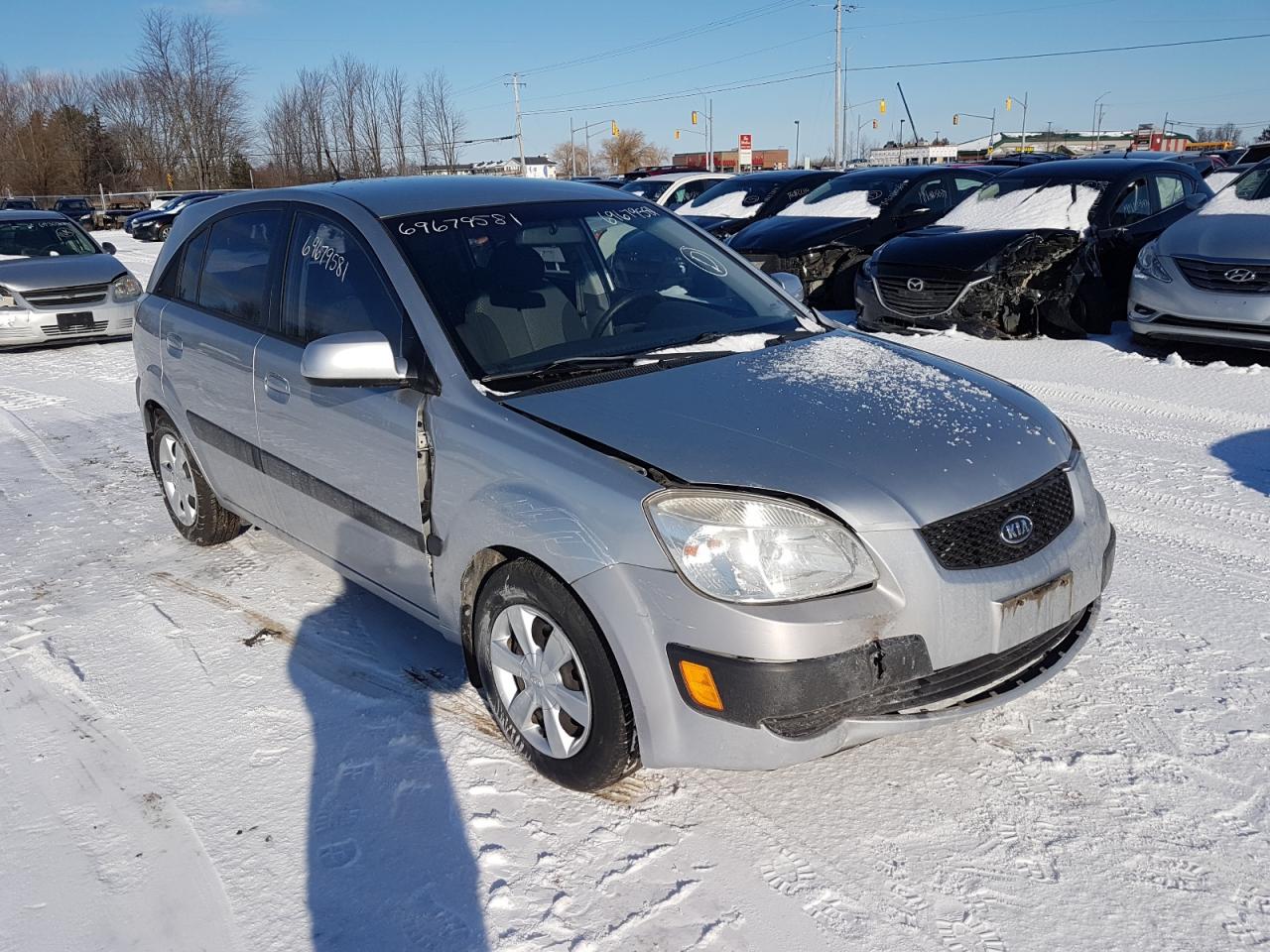 KIA RIO 5 SX 2007 with VIN KNADE163376271486 - Photo from auction