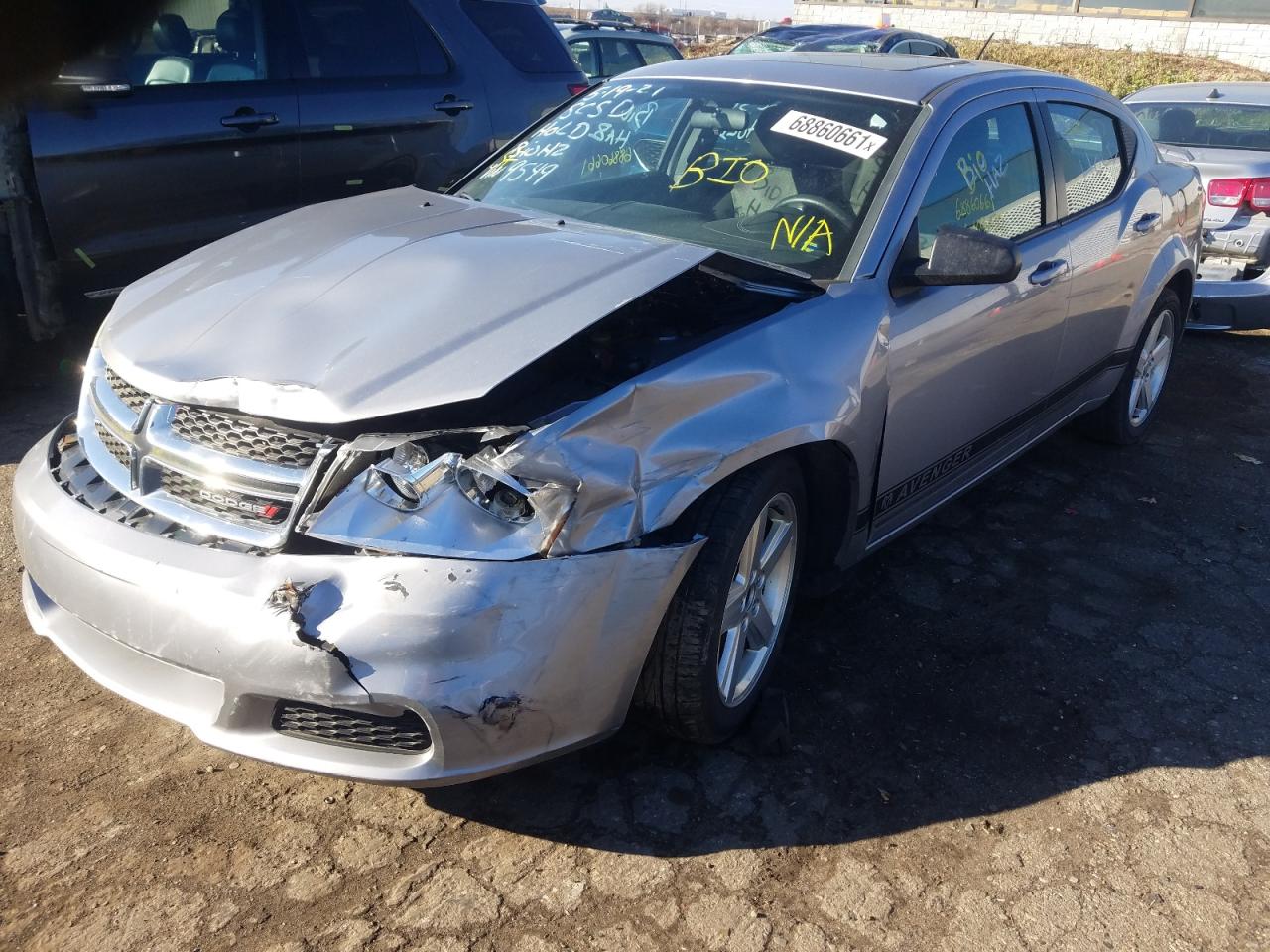 Photo 2 from auction – 2013 DODGE AVENGER SE with VIN 1C3CDZAB4DN529549