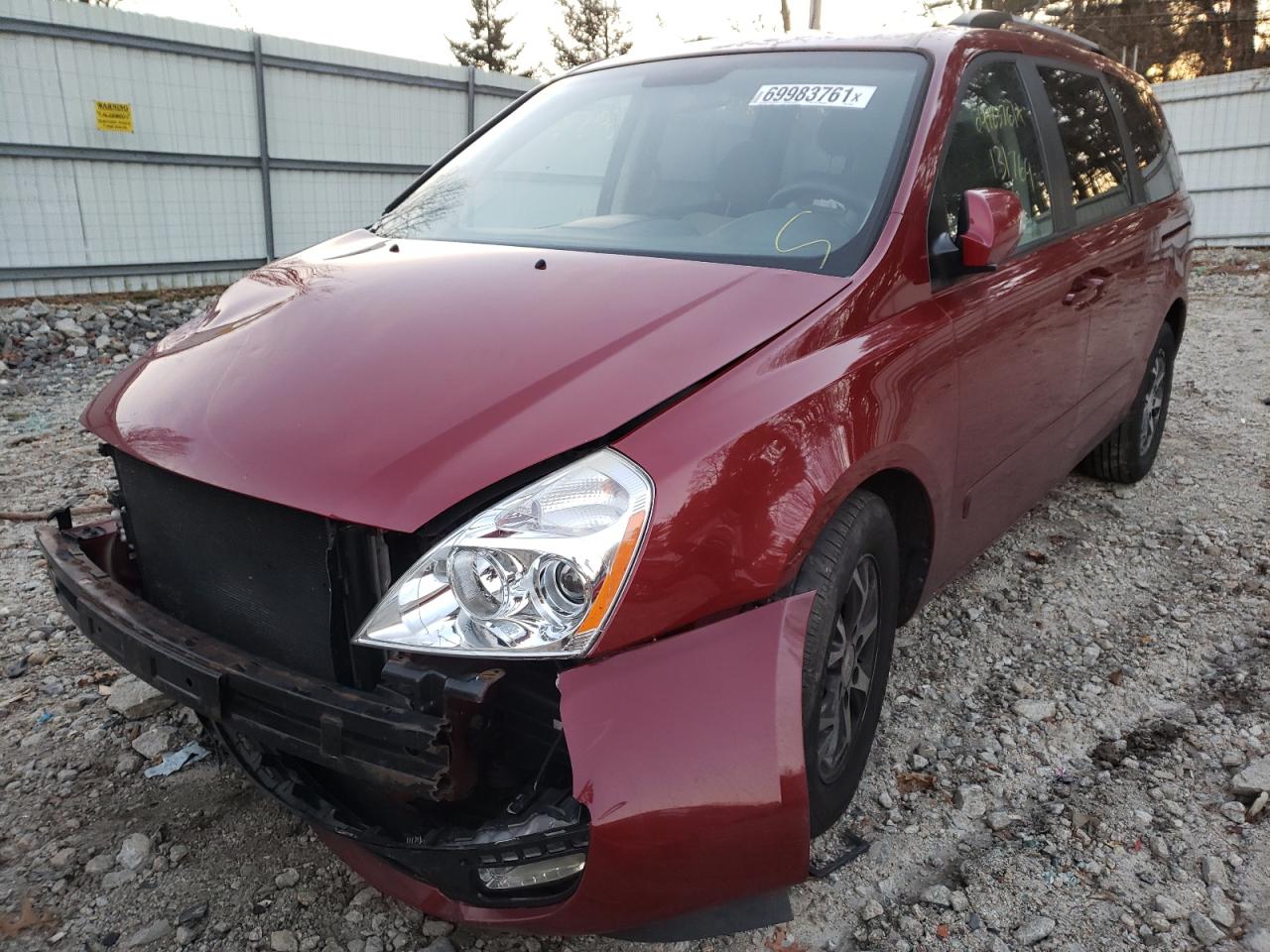 Photo 2 from auction – 2014 KIA SEDONA LX with VIN KNDMG4C71E6538028