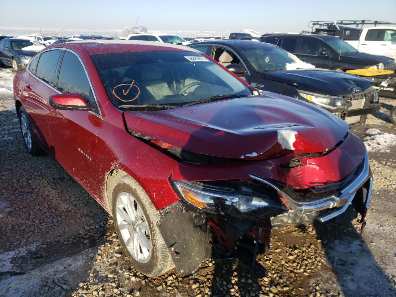 Photo 1 from auction – 2021 CHEVROLET MALIBU LT with VIN 1G1ZD5ST4MF047480