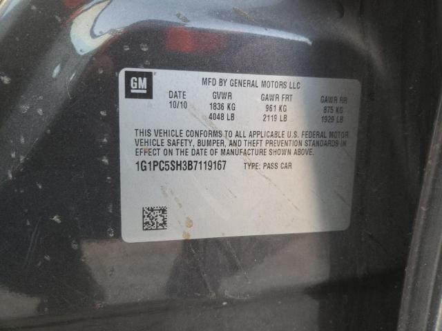 Photo 10 from auction – 2011 CHEVROLET CRUZE LS with VIN 1G1PC5SH3B7119167
