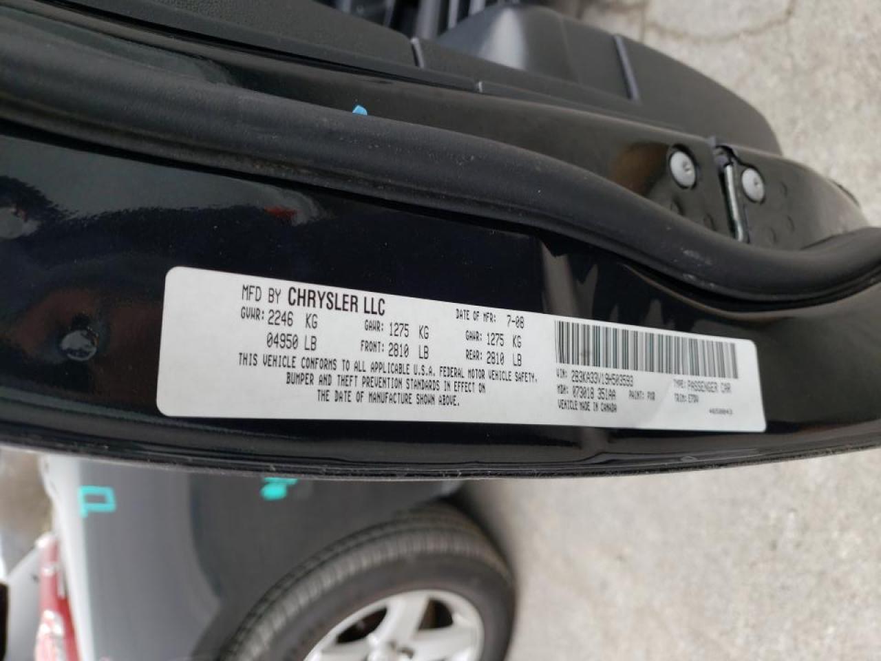 Photo 10 from auction – 2009 DODGE CHARGER SX with VIN 2B3KA33V19H503593