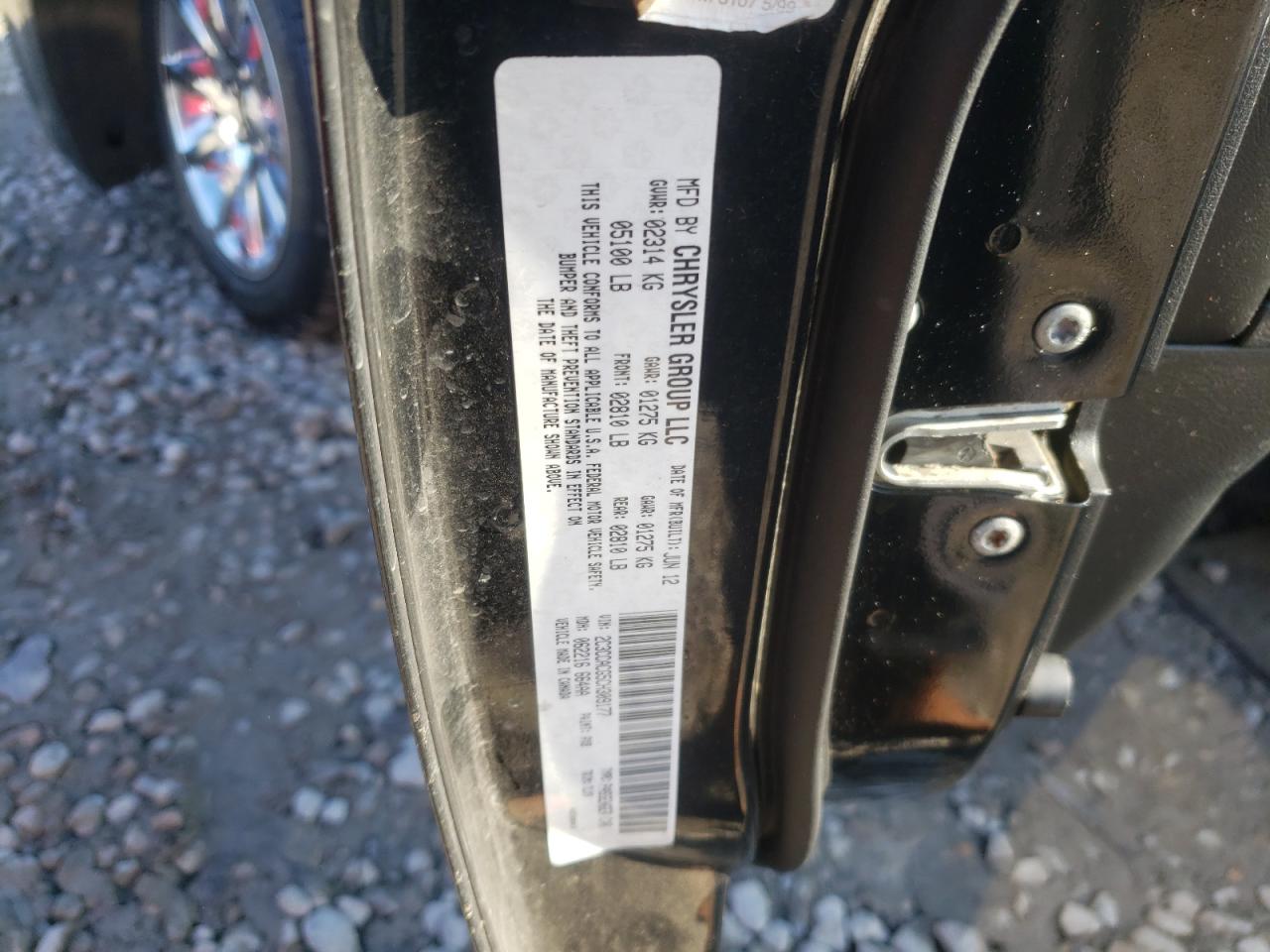 Photo 10 from auction – 2012 CHRYSLER 300 LIMITE with VIN 2C3CCACG5CH309177