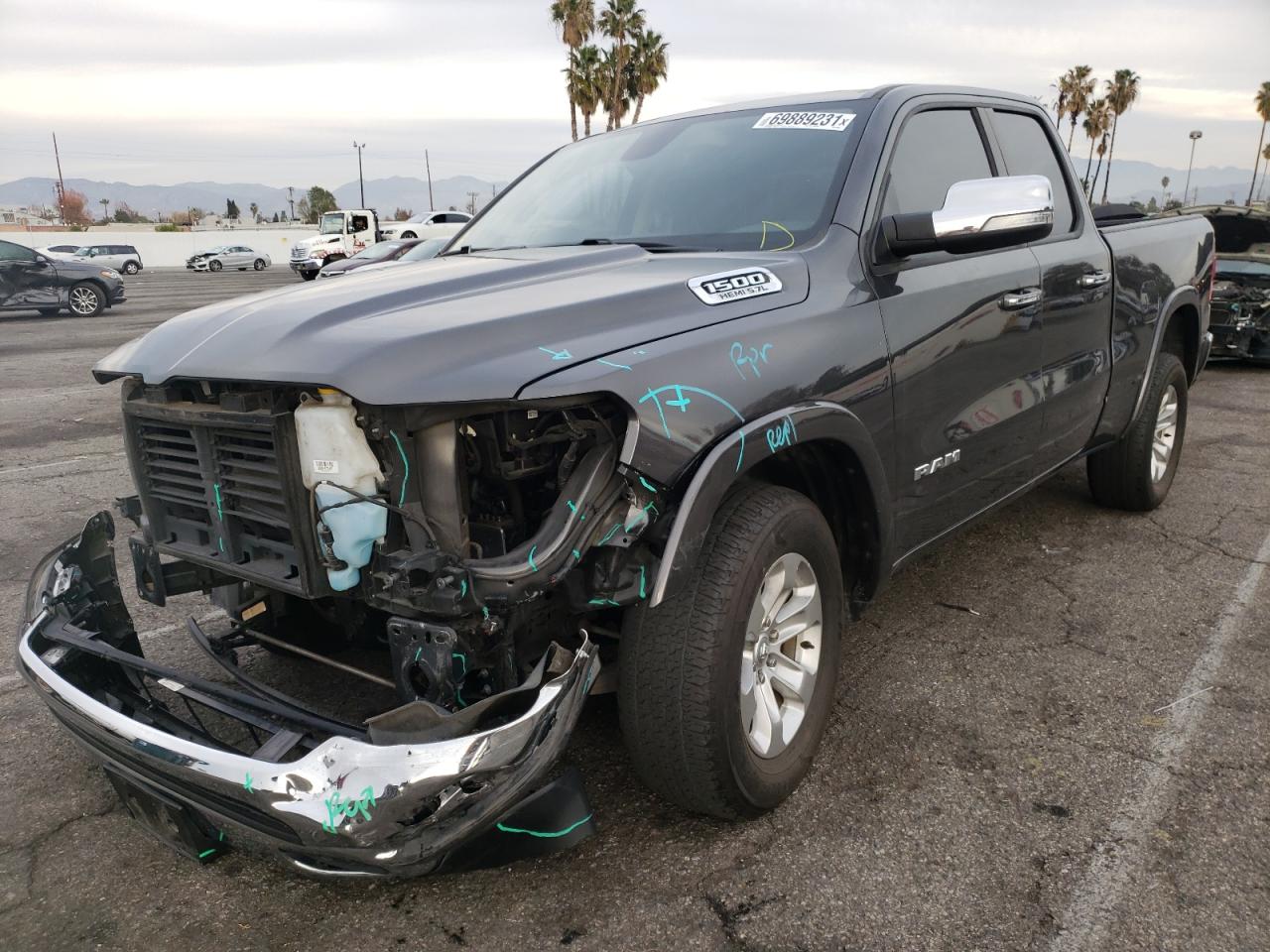 Photo 2 from auction – 2019 RAM 1500 LARAM with VIN 1C6RREDT3KN860390
