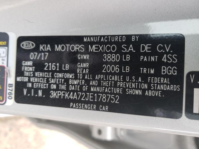 Photo 10 from auction – 2018 KIA FORTE LX with VIN 3KPFK4A72JE178752
