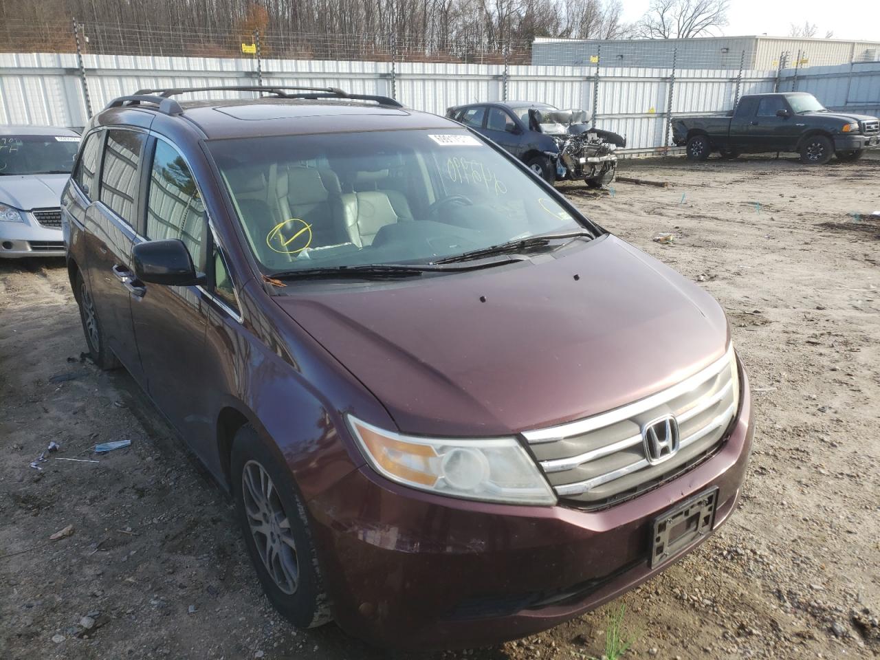 HONDA ODYSSEY EX 2011 with VIN 5FNRL5H69BB069391 - Photo from auction