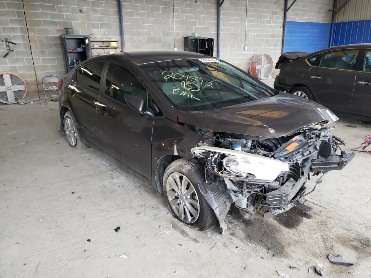 KIA FORTE LX 2014 with VIN KNAFX4A65E5204512 - Photo from auction