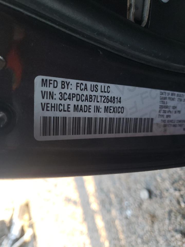 Photo 10 from auction – 2020 DODGE JOURNEY SE with VIN 3C4PDCAB7LT264814