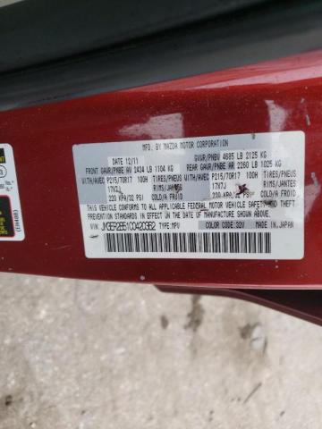 Photo 10 from auction – 2012 MAZDA CX-7 with VIN JM3ER2B51C0420362
